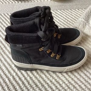 Keds Black High-Top Lace-Up Sneakers